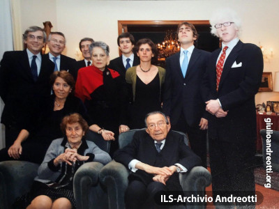 La famiglia Andreotti riunita per le feste di Natale del 2007