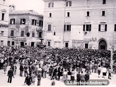 4 maggio 1952 Inaugurazione dell’acquedotto a Tacchiena, frazione di Alatri.