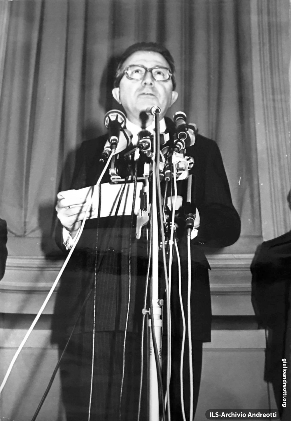 19 gennaio 1978. Dichiarazione di Giulio Andreotti durante la crisi di governo.