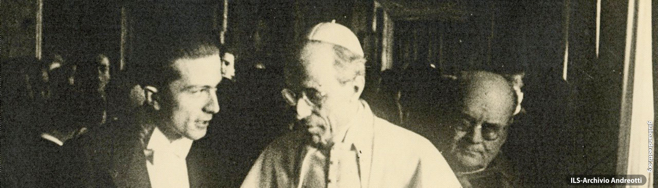 Con Pio XII da Presidente della Fuci. Era il 1942